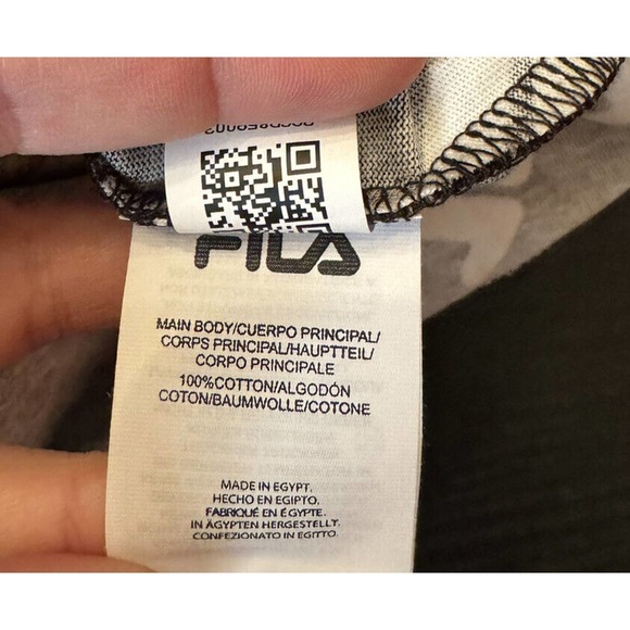 NWT FILA Men's T-Shirt Crewneck Tee Square, Straight, All Over Print 1X - Picture 5 of 5